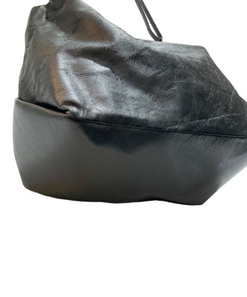 discord Yohji Yamamoto（ディスコード ヨウジヤマモト）discord Yohji Yamamoto (ディスコード ヨウジヤマモト) レザーショルダーバッグ ブラックの古着・服飾アイテム