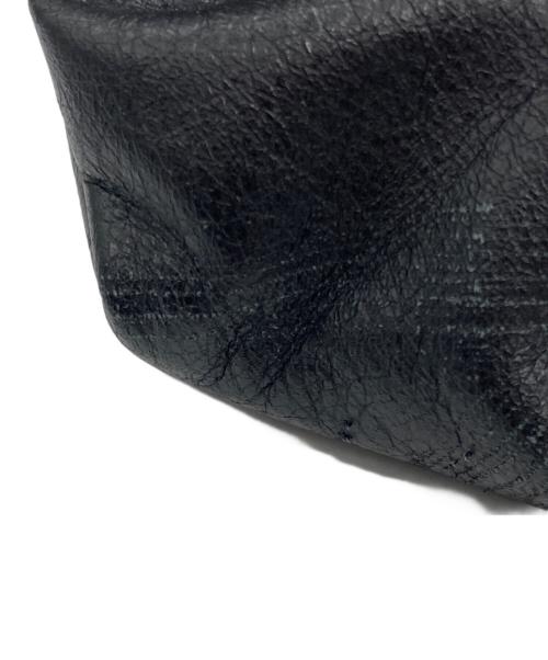 discord Yohji Yamamoto（ディスコード ヨウジヤマモト）discord Yohji Yamamoto (ディスコード ヨウジヤマモト) レザーショルダーバッグ ブラックの古着・服飾アイテム