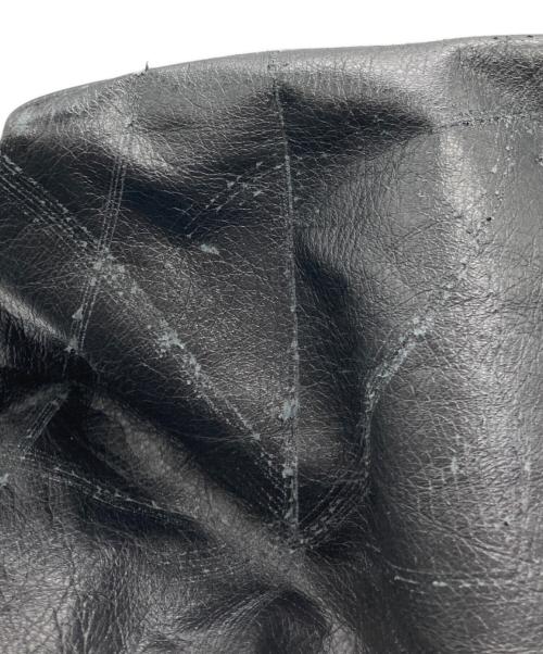 discord Yohji Yamamoto（ディスコード ヨウジヤマモト）discord Yohji Yamamoto (ディスコード ヨウジヤマモト) レザーショルダーバッグ ブラックの古着・服飾アイテム