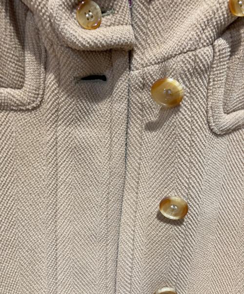 INVERTERE（インバーティア）INVERTERE (インバーティア) 比翼フーデットコート ベージュ サイズ:記載なしの古着・服飾アイテム