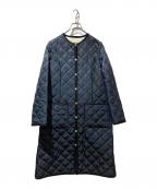 Traditional Weatherwearトラディショナルウェザーウェア）の古着「キルティングロングコート」｜ブラック