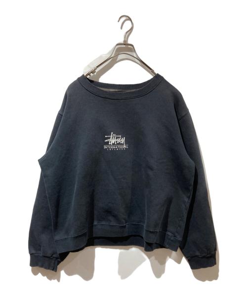 stussy（ステューシー）stussy (ステューシー) 90’s プリントスウェット ブラック サイズ:Mの古着・服飾アイテム