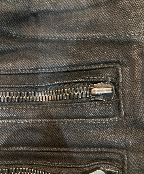 BALMAIN（バルマン）BALMAIN (バルマン) バイカーデニムパンツ ブラック サイズ:76 (W30)の古着・服飾アイテム