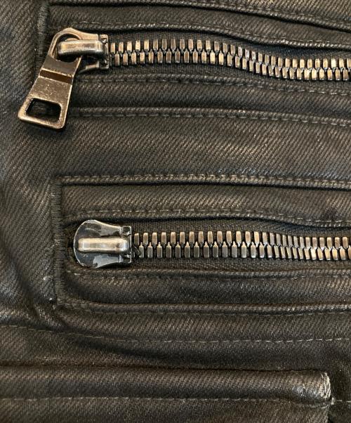 BALMAIN（バルマン）BALMAIN (バルマン) バイカーデニムパンツ ブラック サイズ:76 (W30)の古着・服飾アイテム