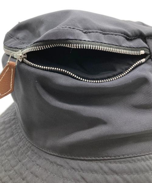HERMES（エルメス）HERMES (エルメス) バケットハット ブラック サイズ:60の古着・服飾アイテム