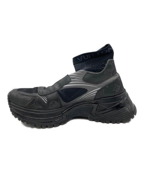 LOUIS VUITTON（ルイ ヴィトン）LOUIS VUITTON (ルイ ヴィトン) ランウェイパルスラインハイカットスニーカー ブラック サイズ:8の古着・服飾アイテム