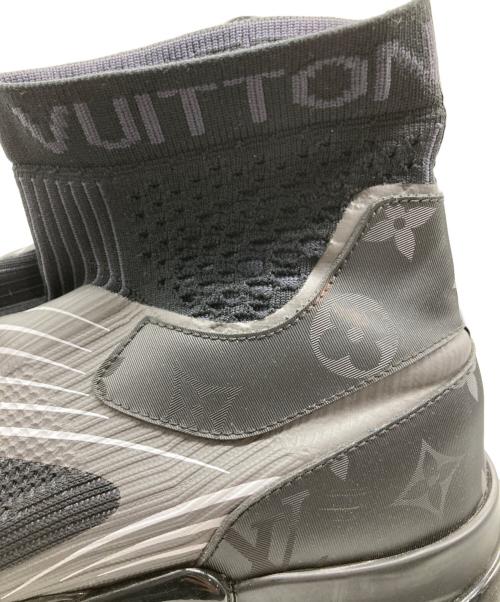 LOUIS VUITTON（ルイ ヴィトン）LOUIS VUITTON (ルイ ヴィトン) ランウェイパルスラインハイカットスニーカー ブラック サイズ:8の古着・服飾アイテム