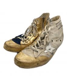 GOLDEN GOOSE×H.R.MARKET（ゴールデングース×ハリウッドランチマーケッド）の古着「コラボハイカットスニーカー」｜ベージュ