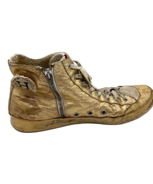 GOLDEN GOOSE（ゴールデングース）GOLDEN GOOSE (ゴールデングース) H.R.MARKET (ハリウッドランチマーケッド) コラボハイカットスニーカー ベージュ サイズ:ＦＲＥＥの古着・服飾アイテム