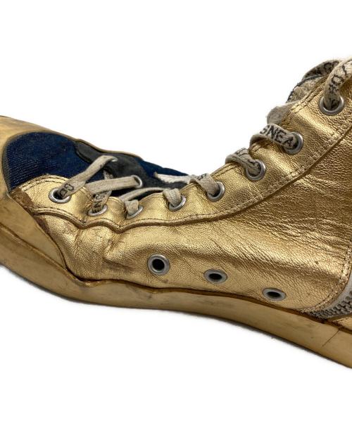 GOLDEN GOOSE（ゴールデングース）GOLDEN GOOSE (ゴールデングース) H.R.MARKET (ハリウッドランチマーケッド) コラボハイカットスニーカー ベージュ サイズ:ＦＲＥＥの古着・服飾アイテム