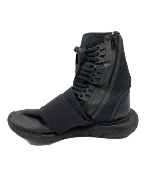 Y-3（ワイスリー）Y-3 (ワイスリー) ハイカットスニーカー ブラック サイズ:26ｃｍの古着・服飾アイテム