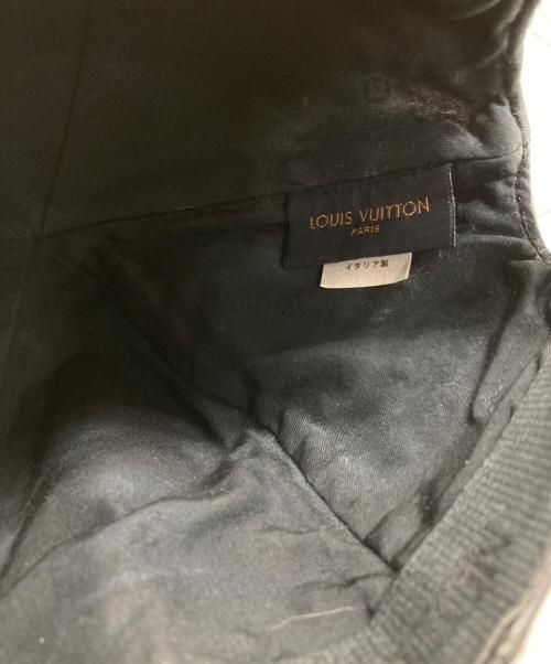 LOUIS VUITTON（ルイ ヴィトン）LOUIS VUITTON (ルイ ヴィトン) レザーキャップ ブラック サイズ:ＦＲＥＥの古着・服飾アイテム