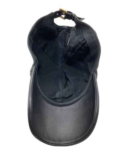 LOUIS VUITTON（ルイ ヴィトン）LOUIS VUITTON (ルイ ヴィトン) レザーキャップ ブラック サイズ:ＦＲＥＥの古着・服飾アイテム