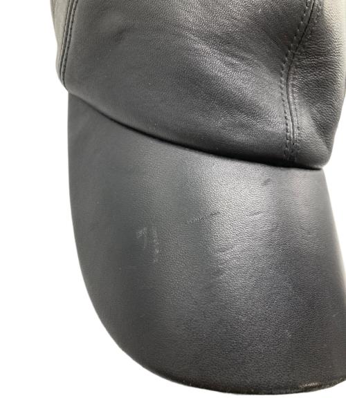 LOUIS VUITTON（ルイ ヴィトン）LOUIS VUITTON (ルイ ヴィトン) レザーキャップ ブラック サイズ:ＦＲＥＥの古着・服飾アイテム