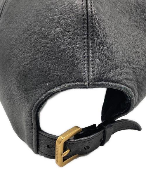 LOUIS VUITTON（ルイ ヴィトン）LOUIS VUITTON (ルイ ヴィトン) レザーキャップ ブラック サイズ:ＦＲＥＥの古着・服飾アイテム