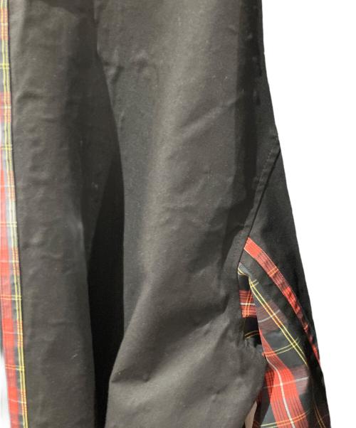 CMMN SWDN（コモンスウェーデン）CMMN SWDN (コモンスウェーデン) Button Check Coat ブラック×レッド サイズ:48の古着・服飾アイテム