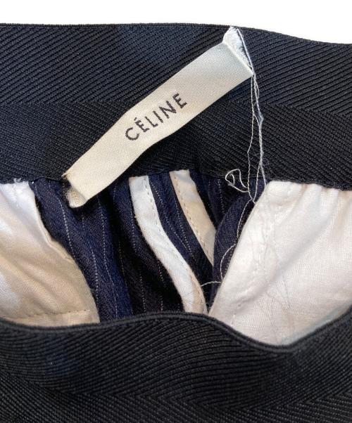 CELINE（セリーヌ）CELINE (セリーヌ) ストレートパンツ ネイビー サイズ:34の古着・服飾アイテム
