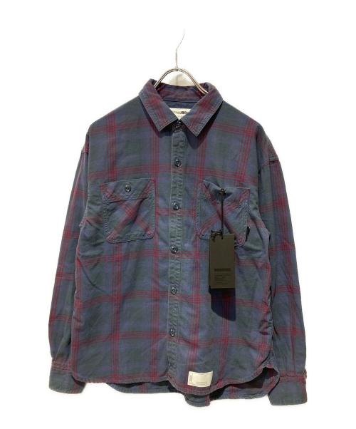 NEIGHBORHOOD（ネイバーフッド）NEIGHBORHOOD (ネイバーフッド) 25SS SAVAGE TARTAN CHECK SHIRT LS グレー サイズ:Sの古着・服飾アイテム