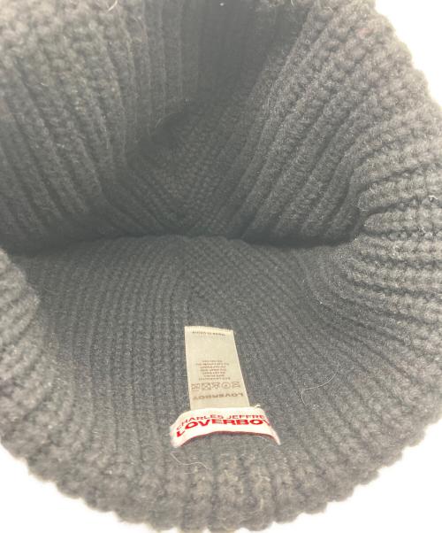 CHARLES JEFFREY LOVERBOY（チャールズ ジェフリー ラバーボーイ）CHARLES JEFFREY LOVERBOY (チャールズ ジェフリー ラバーボーイ) EXTRA LONG BUNNY EARS BEANIE ブラックの古着・服飾アイテム