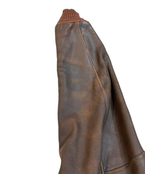 不明（フメイ）不明 (不明) レザージャケット ブラウン サイズ:不明の古着・服飾アイテム