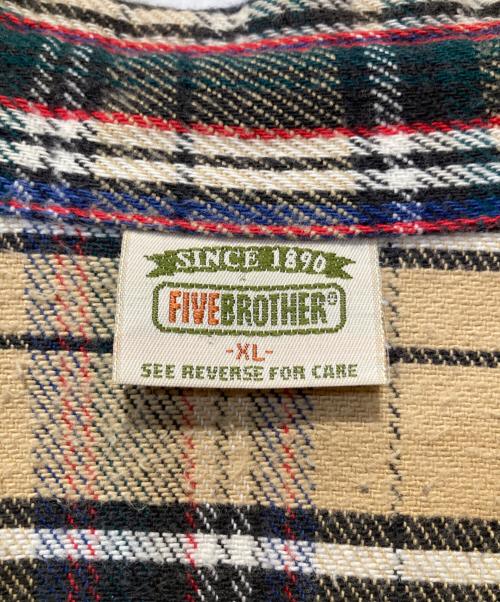 FIVE BROTHER（ファイブブラザー）FIVE BROTHER (ファイブブラザー) 70’S-80'sチェックネルシャツ マルチカラー サイズ:XLの古着・服飾アイテム