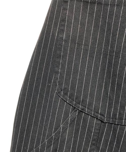 ballsy brothers（ボールジィ ブラザーズ）Ballsy BROTHERS (ボールジィ ブラザーズ) ワイドストライプスラックス ブラック サイズ:Lの古着・服飾アイテム