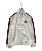 GUCCIグッチ）の古着「ニットピケ コットン ジップジャケット」｜ホワイト