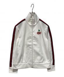 GUCCI（グッチ）の古着「ニットピケ コットン ジップジャケット」｜ホワイト