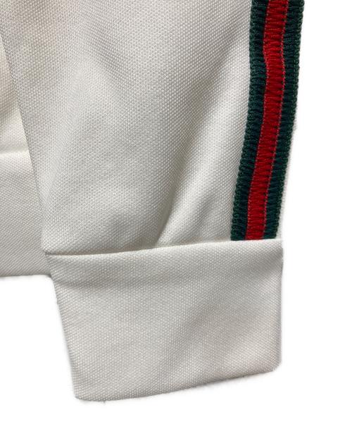 GUCCI（グッチ）GUCCI (グッチ) ニットピケ コットン ジップジャケット ホワイト サイズ:ＸＳの古着・服飾アイテム