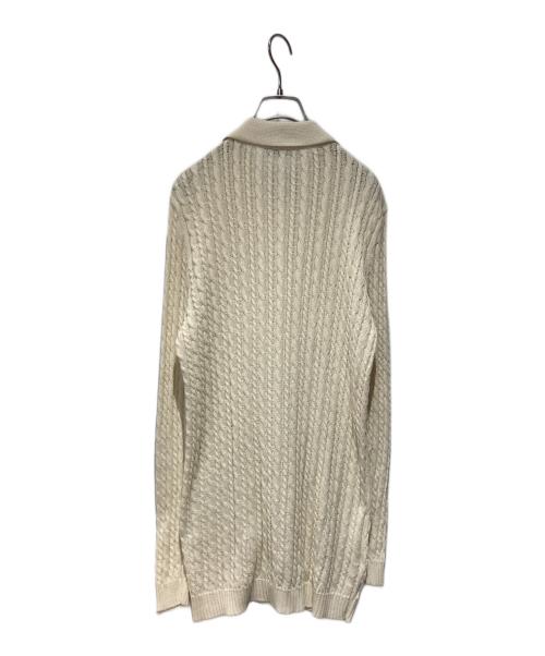 PRADA（プラダ）PRADA (プラダ) ケーブルニットコットンミニドレス ホワイト サイズ:40の古着・服飾アイテム