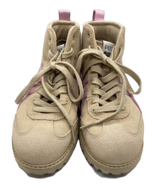 patou（パトゥ）Patou (パトゥ) Onitsuka Tiger (オニツカタイガー) MEXICO RINKAN ハイカットスニーカー ベージュ サイズ:36の古着・服飾アイテム
