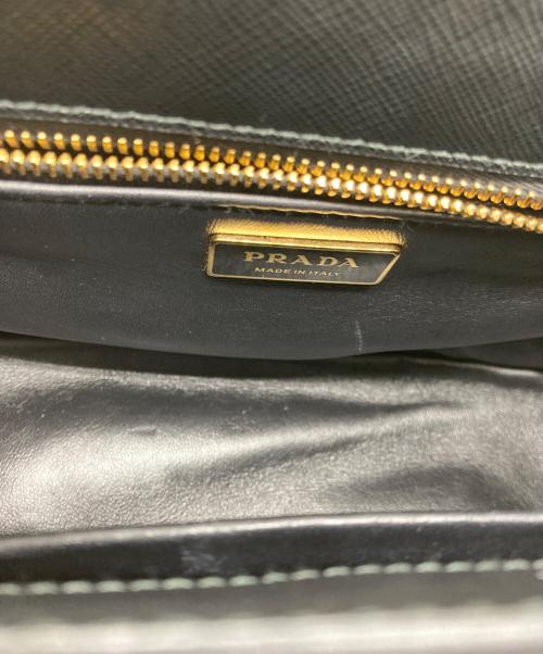 PRADA（プラダ）PRADA (プラダ) ガレリアスモール2WAYハンドバッグ ブラックの古着・服飾アイテム