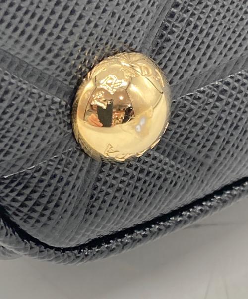 PRADA（プラダ）PRADA (プラダ) ガレリアスモール2WAYハンドバッグ ブラックの古着・服飾アイテム