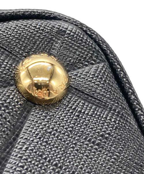 PRADA（プラダ）PRADA (プラダ) ガレリアスモール2WAYハンドバッグ ブラックの古着・服飾アイテム