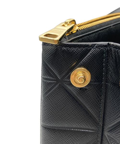 PRADA（プラダ）PRADA (プラダ) ガレリアスモール2WAYハンドバッグ ブラックの古着・服飾アイテム