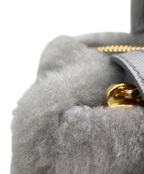 PRADA（プラダ）PRADA (プラダ) ガレリアミニボアンドバッグ グレーの古着・服飾アイテム