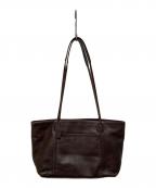 COACHコーチ）の古着「レザートートバッグ」｜ブラウン