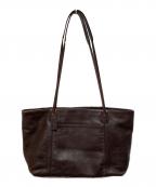 COACHコーチ）の古着「レザートートバッグ」｜ブラウン