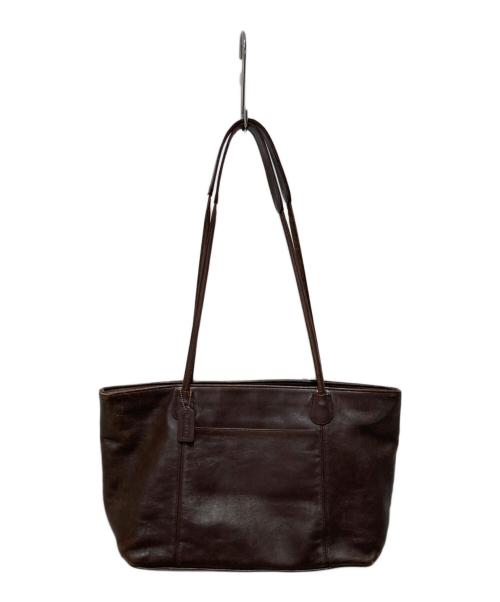 COACH（コーチ）COACH (コーチ) レザートートバッグ ブラウンの古着・服飾アイテム