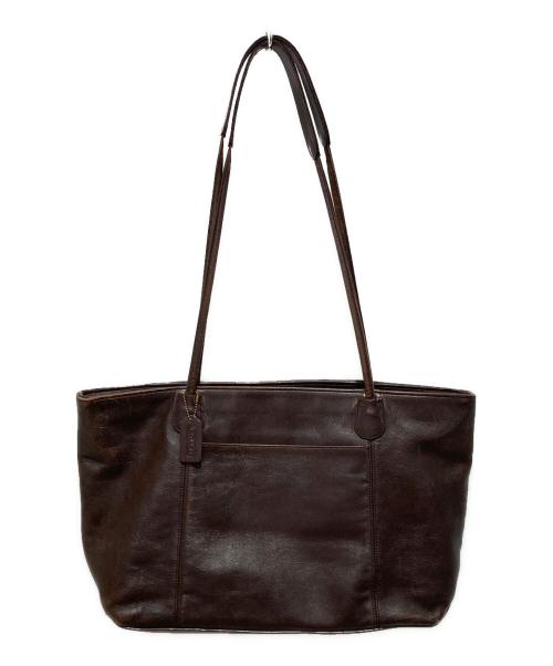 COACH（コーチ）COACH (コーチ) レザートートバッグ ブラウンの古着・服飾アイテム