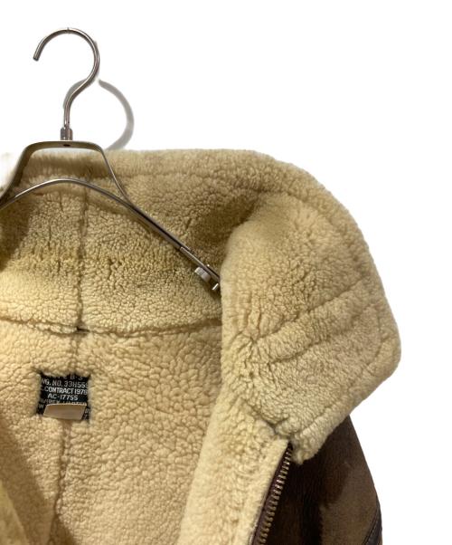 AVIREX（アヴィレックス）AVIREX (アヴィレックス) B-3ムートンフライトジャケット ブラウン サイズ:38の古着・服飾アイテム