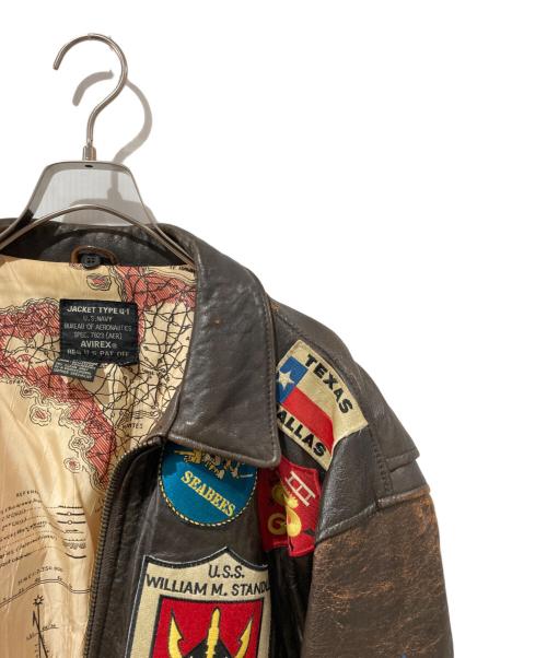 AVIREX（アヴィレックス）AVIREX (アヴィレックス) G-1フライトジャケット ブラウン サイズ:XSの古着・服飾アイテム