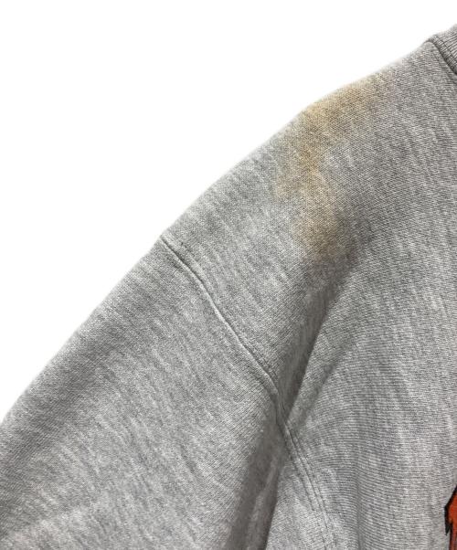 Champion（チャンピオン）Champion (チャンピオン) 両面染み込みプリントリバースウィーブスウェット グレー×オレンジ サイズ:不明の古着・服飾アイテム