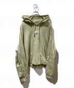 MM6 Maison Margielaエムエムシックスメゾンマルジェラ）の古着「Unbrushed Hoodie」｜グリーン