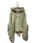 MM6 Maison Margiela（エムエムシックスメゾンマルジェラ）の古着「Unbrushed Hoodie」｜グリーン