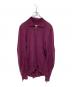 Maison Margiela（メゾンマルジェラ）の古着「ハーフジップニット」｜パープル