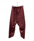 Vivienne Westwood RED LABELヴィヴィアンウエストウッドレッドレーベル）の古着「変形サテンパンツ」｜レッド