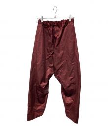 Vivienne Westwood RED LABEL（ヴィヴィアンウエストウッドレッドレーベル）の古着「変形サテンパンツ」｜レッド