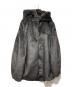 THINGS THAT MATTER（シングスザットマター）の古着「MINK IMITATION FUR HOODIE JACKET」｜グレー