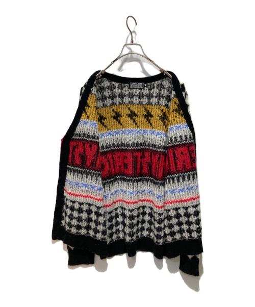 Hysteric Glamour（ヒステリックグラマー）Hysteric Glamour (ヒステリックグラマー) THUNDER柄ジャカード カーディガン ブラック サイズ:Mの古着・服飾アイテム